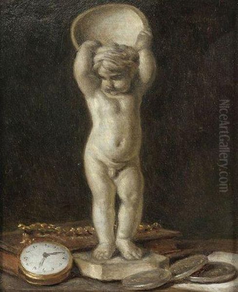 Nature Morte A La Montre Et Au Putto - view 1