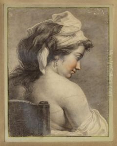 Sinnende Mit Roten Wangen by Jean-Baptiste Huet
