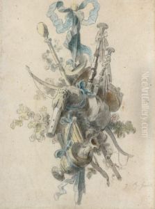 Ensemble De Six Trophees Allegoriques