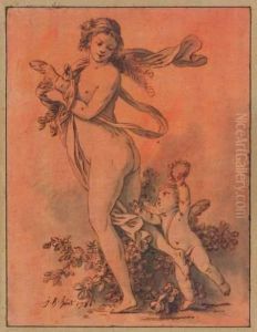 Venus Et Amour by Jean-Baptiste Huet