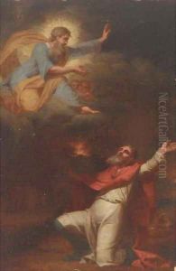 God appearing in a vision to a prophet
