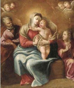 The Holy Family with an Angel by Anton Raphael Mengs