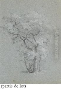Suite De Deux Etudes D'arbres Et Deux Paysages by Jean-Baptiste Huet