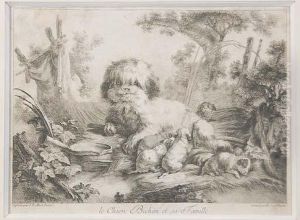 Le Chien Bichon Et Sa Famille Par Henri Schmitz by Jean-Baptiste Huet