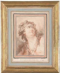 Bacchante Par Gilles Demarteau by Jean-Baptiste Huet