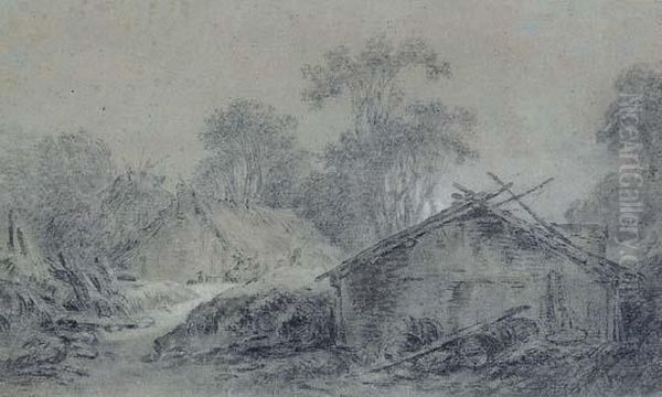 Bergerie Dans Un Paysage - view 1