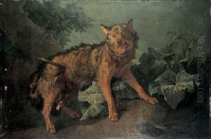 Le Loup Blesse by Jean-Baptiste Huet