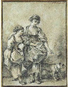 Jeunes Filles Avec Un Chien Jeunes Filles Avec Un Chien