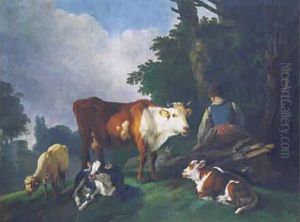 Paysage Pastoral by Jean-Baptiste Huet