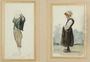 Deux Etudes D'enfants Du Treport Sur Un Meme Montage Deux Etudes D'enfants Du Treport Sur Un Meme Montage