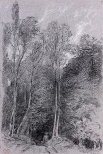 Paysage Boise, Au Lieu-dit Guerard by Paul Huet