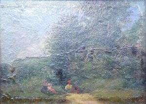 Chemin Des Amants Au Crepuscule by Paul Huet
