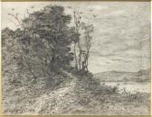 Paysage Au Torrent Chaumiere
