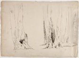 Foret De Compiegne by Paul Huet