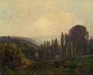 Promeneuse Aux Environs De Meudon by Paul Huet