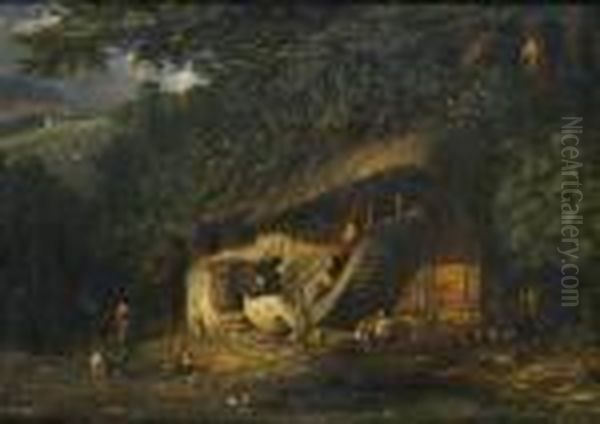 Paysage A La Chaumiere Anime - view 1