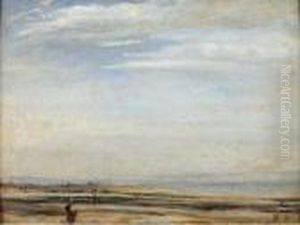 Plage Pres De Honfleur,face Au Havre