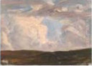 Etude De Nuages by Paul Huet