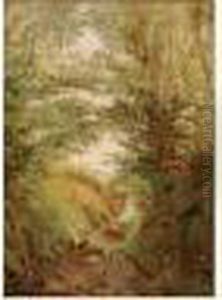 Allee Sous Les Arbres Aux Environs De L'ile Adam by Paul Huet