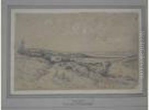 Environs De Trouville. by Paul Huet