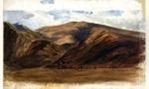 Paysage Montagneux. by Paul Huet