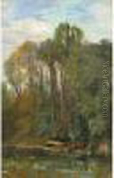 Le Pecheur Au Bord De La Riviere, Circa 1835-40 - view 1