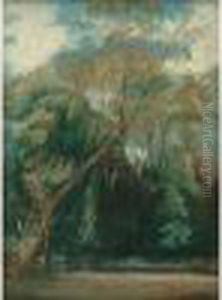Les Ormes De Saint-cloud, Vers 1823 by Paul Huet