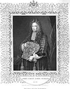 Portrait of John 1st Lord Somers by W.T. Mote