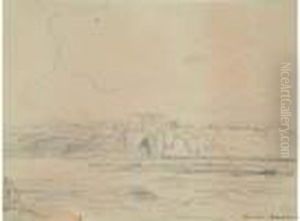 L'ile Sainte-marguerite by Paul Huet