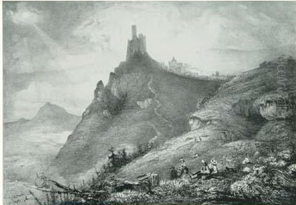 Vue De Chateau-gaillard - Tour Du Mont Perrou (auvergne) - Chateau
De Leotoing (auvergne) - Le Marais (1830-31) - view 1