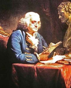 Benjamin Franklin 1766 by David Martin