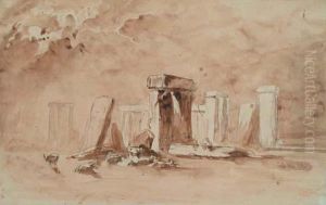 Les Pierres Druidiques, Stonehenge by Paul Huet