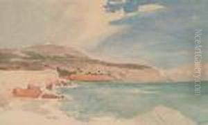 La Mer Aux Environs De Nice by Paul Huet
