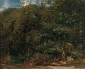Lisiere En Foret De Compiegne, Circa 1832 by Paul Huet