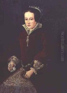 Portrait of Queen Mary I of England by Mor, Sir Anthonis (Antonio Moro)