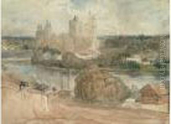 Chateau De Pierrefonds En Cours De Restauration, 1860-1865 - view 1