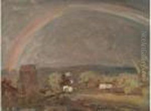 Chaville, Effet D'orage Vu De Sa Fenetre by Paul Huet