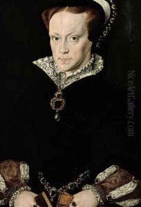 Queen Mary I 1516-58 of England by Mor, Sir Anthonis (Antonio Moro)