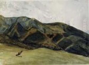 An Extensive Mountainous Landscape by Paul Huet