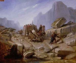 The Taking of Thelesia by Hannibal and his Army 1860 by Benedict Masson