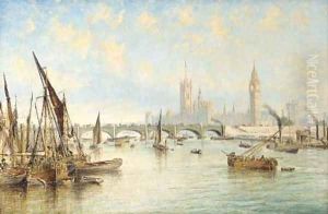 Westminster Bridge with the Houses of Parliament and Westminster Abbey by Francis Moltino