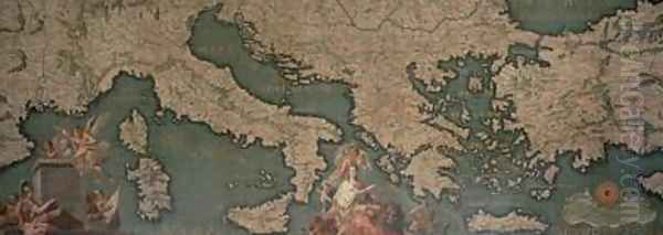 Map of Italy Greece and Asia Minor - view 1
