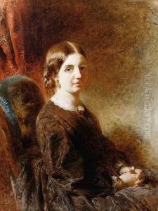 Portrait Of The Artist's Wife by William Huggins