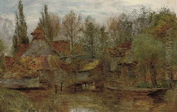 A Cottage Nestled In A Wooded River Landscape - view 1