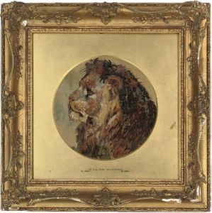 Head Of A Lion by William Huggins