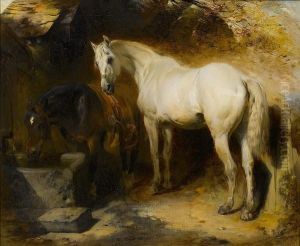 Horses Watering by William Huggins