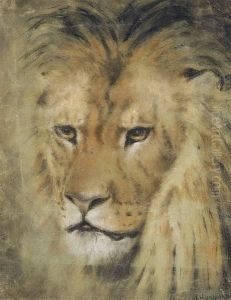 Study Of A Lion by William Huggins
