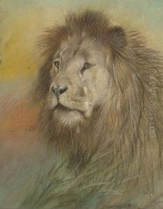 Study Of A Lion by William Huggins