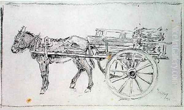 Donkey and cart 1893 - view 1