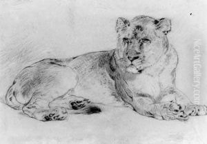 A Lioness by William Huggins